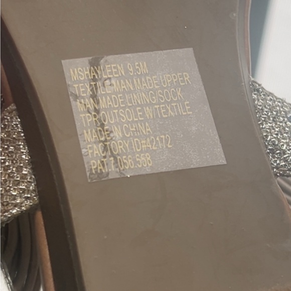 Material Girl Glittery Sandals with Bow - Picture 6 of 9